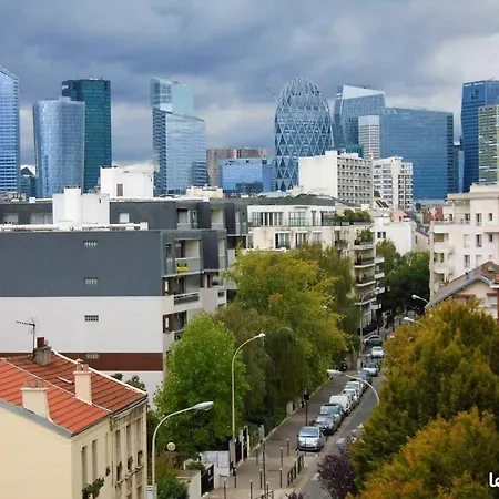 Furnished Very Quiet With Incredible Views To La Defense & Eiffel Tower